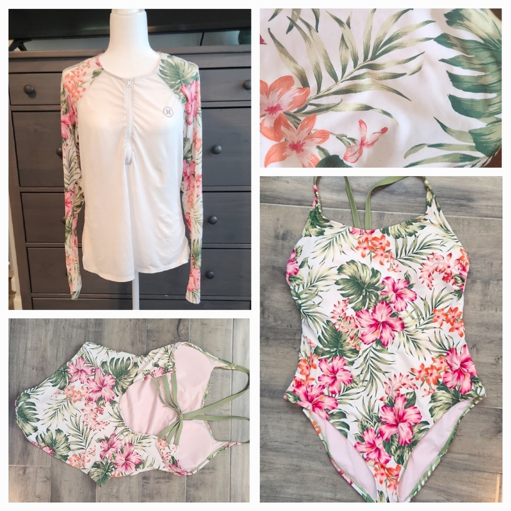🧜‍♀️ 4/$30 Hurley Rash Guard & Bathing Suit 2-PC Set
